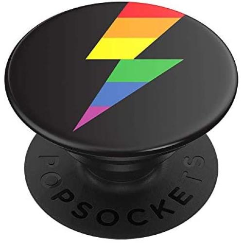 PopSockets Swappable Expanding Stand and Grip for Smartphones and Tablets - Rainbow Thunder Gloss