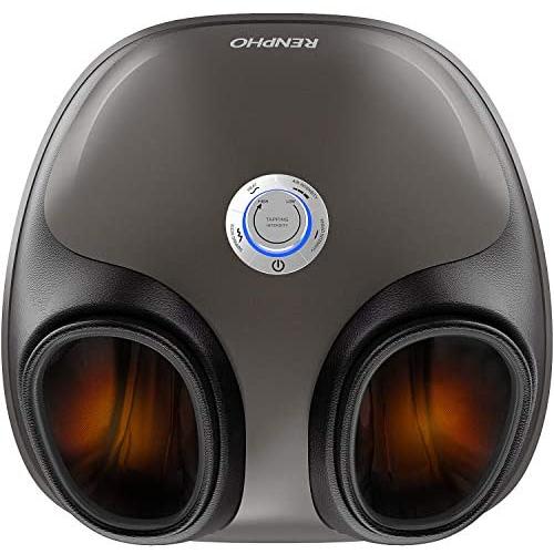 RENPHO Foot Massager with Shiatsu Tapping Heat and Compression, Deep Kneading Electric Foot Massage Machine with Memory Feature for Plantar Fasciitis Pain Relief, Promote Blood Circulation