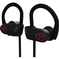 ONE Day Sale! - The MX10 Bluetooth iPhone Headphones - Ear Buds Wireless Headphones - Designed for Running and Sport Workouts - Built-in Microphone with Noise Cancellation - IPX7 Waterproof