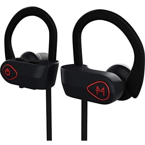 ONE Day Sale! - The MX10 Bluetooth iPhone Headphones - Ear Buds Wireless Headphones - Designed for Running and Sport Workouts - Built-in Microphone with Noise Cancellation - IPX7 Waterproof