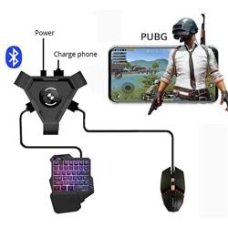 LFJNET (Upgraded Version) PUBG Mobile Gamepad Controller Gaming Keyboard Mouse Converter for Android Phone to PC Bluetooth Adapter Converter