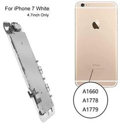 Screen Replacement for iPhone 7 White 4.7in,Complete LCD Display for A1660, A1778, A1779 Full Frame Assembly with OEM Front Camera Proximity Sensor Earpiece Speaker Repair Tool