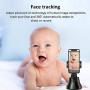 MECHEER Selfie Stick 360°Rotation Object Tracking Phone Holder Smart Face Tracking Selfie Stand, Auto Shooting Cellphone Camera Mount, Intelligent Following Tripod Mount for All Smartphones (Black)