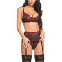 Avidlove Women Lingerie Set with Garter Belts Sexy Bra and Panty Underwire Lingerie Sets