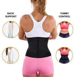 Nebility Women Waist Trainer Belt Tummy Control Waist Cincher Trimmer Sauna Sweat Workout Girdle Slim Belly Band