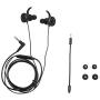 Insten 3.5mm Gaming Earbuds with Mic Audio, In-Ear Headset Stereo Headphone with Detachable Dual Microphone Compatible with PS4, Nintendo Switch Lite, PC Mobile Game & Cell Phone Laptop Tablet - Black