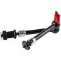 pangshi 11inch Adjustable Articulating Friction Magic Arm & Large Super Clamp Compatible with DSLR Camera Rig, LED Lights, Flash Light, LCD Monitor