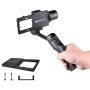 POPO 3-Axis Gimbal Stabilizer for Android & iPhone X XR XS Smartphone Handheld Vlog Youtuber Live Video Record & Sport Inception Mode Face Object Tracking Motion Mobile Vertical Panorama (Black)