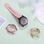 ZAROTO Compatible for Samsung Active 2 Screen Protector, 3 Pack Full Cover for Galaxy Watch Active 2 Accessories 40mm, Soft Thin Active 2 Watch Band TPU Anti-Scratch case (Black+Rose Pink+Gold)