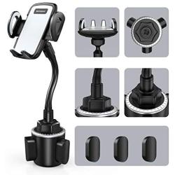 Car Cup Holder Phone Mount, Sopownic Cup Phone Holder for Car Universal Adjustable Gooseneck Car Phone Holder for iPhone 11 Pro/11/X/8/7/6s/ Galaxy S10/S9/Note 10/9/8 GPS and More