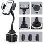 Car Cup Holder Phone Mount, Sopownic Cup Phone Holder for Car Universal Adjustable Gooseneck Car Phone Holder for iPhone 11 Pro/11/X/8/7/6s/ Galaxy S10/S9/Note 10/9/8 GPS and More