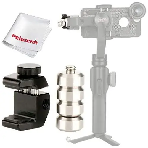 ULANZI PT-4 Removable Gimbal Counterweight Compatible with DJI Osmo Mobile 2 Zhiyun Smooth 4 Smooth Q Feiyu Vimble 2 Evo 3-Axis Gimbal Stabilizer with PERGEAR Cleaning Cloth ULANZI PT-4 Removable Gimbal Counterweight Compatible with DJI Osmo Mobile 2 Zhiyun Smooth 4 Smooth Q Feiyu Vimble 2 Evo 3-Axis Gimbal Stabilizer with PERGEAR Cleaning Cloth