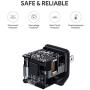 USB C Charger, AUKEY 18W PD Charger Fast Charger with Foldable Plug, Ultra-Compact USB C Wall Charger Compatible with iPhone 11 Pro Max, AirPods Pro, Google Pixel 3 XL, LG G5, Huawei, Samsung - Black