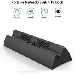 Switch TV Dock, VOGEK Replacement for Nintendo TV Dock Station Portable Charging Docking Playstand for Nintendo Switch Charge and Play with Type C to HDMI TV Adapter, USB 3.0 2.0 …