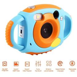 Mini Kids Digital Video Camera, 1.8" Toy HD Digital Video Camera with 4 Filters 5 Mega-Pixel Camera,Wonderful Gift for Children(Blue)