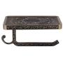 Zouminy Bathroom Toilet Paper Holder Shelf with Mobile Phone Storage Shelf Bracket Wall Mounted(Brown)
