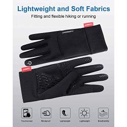 LANYI Running Sports Gloves Compression Lightweight Windproof Anti-Slip Touchscreen Warm Liner Cycling Work Gloves Men Women