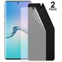[2-Pack] Galaxy S20 Plus Privacy/HD Screen Protector [Case Friendly] TPU Ultra HD Film Full Adhesive Soft Film [Support in-Screen Unlock], 2-Way Anti Spy Nano Shield,For Samsung S20 Plus (6.7")