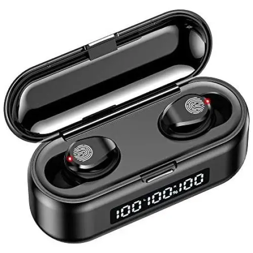 True Wireless Earbuds Bluetooth 5.0 Headphones with Digital LED Display 2000mAh Charging Case,Touch Control TWS Stereo Earphones in Ear Built in Mic Headset Deep Bass for Sports Gym Work True Wireless Earbuds Bluetooth 5.0 Headphones with Digital LED Display 2000mAh Charging Case,Touch Control TWS Stereo Earphones in Ear Built in Mic Headset Deep Bass for Sports Gym Work