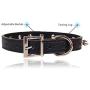 Enjoying Spiked Dog Collar Pet Leather Collars Puppy Collar