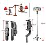 EMFOCE 3&1 Selfie Stick Phone Tripod Portable Metal Stabilizer with Remote Control Tripod for iPhone 11 Xs Xr 6 7 8 10 Plus Pro Note 8 9 10 Galaxy S7 S9 S10 Plus Android iOS Phone Stick