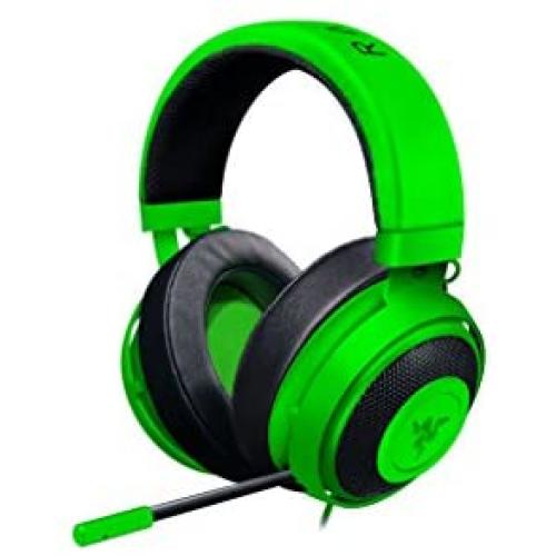 Razer Kraken Pro V2: Lightweight Aluminum Headband - Retractable Mic - In-Line Remote - Gaming Headset Works with PC, PS4, Xbox One, Switch, & Mobile Devices - Green