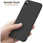 TORRAS Slim Fit iPhone XR Case, Ultra-Thin Hard Plastic Full Protective Cover with Matte Finish Grip Phone Case for iPhone XR 6.1 inch (2018), Space Black