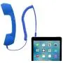CM Vintage Retro Telephone Handset Cell Phone Receiver MIC Microphone for Cellphone Smartphone, 3.5 mm Socket (Blue)