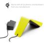 TYLT VU Qi Wireless Phone Charging Pad (Yellow, 3 Coil) Tilted Stand & Fast Battery Charger Station for Compatible iPhone, Samsung, Google, Android & Qi-Enabled Cell Phones
