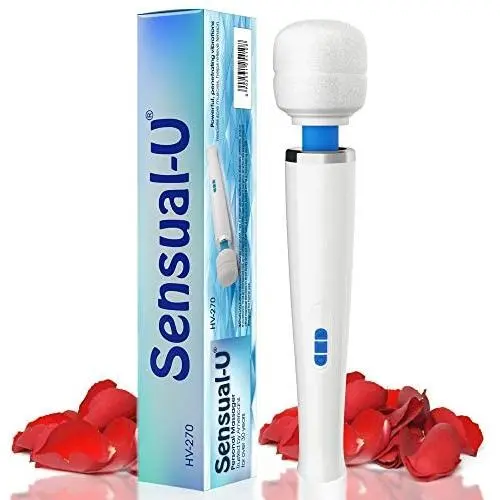 Therapeutic Personal Massager - Handheld Cordless and Powerful Wand - 8 Speeds 20 Vibrating Patterns - USB Rechargeable - Magic Recovery Effect for Women and Men, Body, Neck, Back & Shoulders