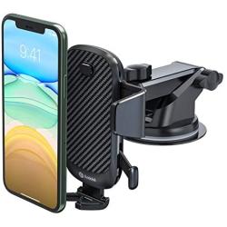 andobil Car Phone Mount, Anti-Slip Design Easy One Touch Dashboard Windshield Air Vent Car Phone Holder Super Suction Compatible with iPhone 11/11 Pro/8 Plus/SE/XR Samsung Galaxy Note 20/A10/S20/S10