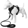 Hikiko No Pull Dog Harness and Leash Set Walking Pet Harness Adjustable Outdoor Reflective Oxford Material Pet Vest for Dogs Easy Control for Medium to Large Breed Dogs