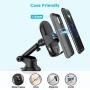 LETSCOM Wireless Car Charger Auto-Clamping,15W Qi Fast Charging Car Charger Mount, Windshield Dashboard Air Vent Phone Holder for iPhone 11Pro/Max/XR/11/X/8, Samsung S10/S10+/S9/S9+/S8/S8+
