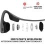 AfterShokz Titanium Open Ear Wireless Bone Conduction Headphones, Slate Grey, AS600SG,Gray