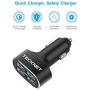TECKNET USB Car Charger, PowerDash D2 9.6A/48W 4-Port Rapid USB Car Charger with BLUETEK Technology Compatible with iPhone X/8/7/6/6 Plus, iPad Air 2/Mini 4,Samsung Galaxy S6/S6 Edge and More…