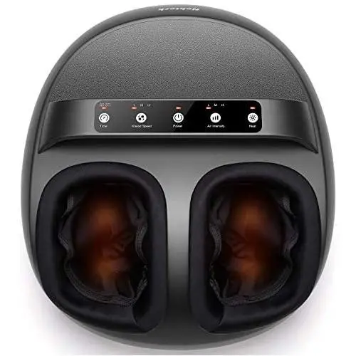 Nekteck Foot Massager Machine with Heat, Shiatsu Foot Massagers with Handle Design, 6 Mode with Kneading Rolling, Air Compression and Built-in Heat Function,Relax for Home or Office Use,Fit to Size 12 Nekteck Foot Massager Machine with Heat, Shiatsu Foot Massagers with Handle Design, 6 Mode with Kneading Rolling, Air Compression and Built-in Heat Function,Relax for Home or Office Use,Fit to Size 12
