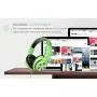 AUSDOM Lightweight Over-Ear Wired HiFi Stereo Headphones with Built-in Mic Comfortable Leather Earphones Noise Isolating Adjustable Deep Bass for iPhone iPod iPad Macbook MP3 Smartphones Laptop- Green AUSDOM Lightweight Over-Ear Wired HiFi Stereo Headphones with Built-in Mic Comfortable Leather Earphones Noise Isolating Adjustable Deep Bass for iPhone iPod iPad Macbook MP3 Smartphones Laptop- Green