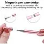 Capacitive Stylus Pen for Touch Screens, High Sensitivity Pencil Magnetism Cover Cap for iPad Pro/iPad Mini/iPad Air/iPhone Series, No Need Pairing (2020 Upgraded) (Rose Gold) Capacitive Stylus Pen for Touch Screens, High Sensitivity Pencil Magnetism Cover Cap for iPad Pro/iPad Mini/iPad Air/iPhone Series, No Need Pairing (2020 Upgraded) (Rose Gold)
