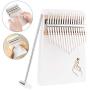 OriGlam 17 Keys Thumb Piano Finger Piano Hand Piano, Wood Finger Piano with Tuning Hammer & Protect Bag, Easy to Learn for Kids Adult Beginners