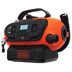 BLACK+DECKER 20V MAX Cordless Tire Inflator, Cordless & Corded Power, Tool Only (BDINF20C)