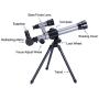 FUNRUI Kids Telescopes, 20X-30X-40X Adustable Childrens Science Astronomical Telescope for Kids Beginners Astronomy Stargazing, with Tripod Eyepieces Compass Star Finder Lens Toy Set