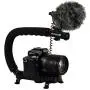 RØDE VideoMicro + CAM CADDIE Scorpion JR - Compact On Camera Microphone with Ryocote Lyre Shock Mount + Hand Held Support RØDE VideoMicro + CAM CADDIE Scorpion JR - Compact On Camera Microphone with Ryocote Lyre Shock Mount + Hand Held Support