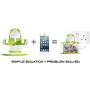 Mi Cable Tidy Silver - Cable Organizer and Stand for iPhone, iPad, Cellphone, Tablet, Smartphone, Nintendo DS, Sony PSP and Mobile Phone Devices