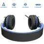 Elecder i39 Headphones with Microphone Foldable Lightweight Adjustable On Ear Headsets with 3.5mm Jack for iPad Cellphones Computer MP3/4 Kindle Airplane School Blue/Black