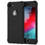 ORETECH iPhone 8 Case, iPhone 7 Case, with[2 x Tempered Glass Screen Protector] 360° Full Body Shockproof Protection Cover Ultra-Thin Hard PC + Soft Rubber Silicone for iPhone 7/8-4.7- Black