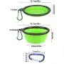 Portable Dog Water Bottle with Collapsible Bowl, FineGood 2.76&quot Big Trough 12OZ Leak Proof Pet Travel Drinking Bottle for Small Cat Puppy for Outdoor Hiking Walking