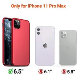 TORRAS Slim Fit iPhone 11 Pro Max Case, Hard Plastic PC Super Thin Mobile Phone Cover Case with Matte Finish Coating Grip Compatible with iPhone 11 Pro Max 2019, Red