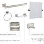 Design House 533042 Millbridge Bath Accessory, Toilet Paper Holder, Polished Chrome