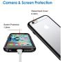 JETech Case for Apple iPhone 6 and iPhone 6s, Shock-Absorption Bumper Cover, Anti-Scratch Clear Back (Black)