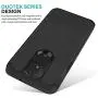 CasemartUSA Phone Case for [LG Journey LTE (L322DL)], [DuoTEK Series][Black] Shockproof Defender Impact Resistant Cover for LG Journey LTE (Tracfone, Simple Mobile, Straight Talk, Total Wireless)